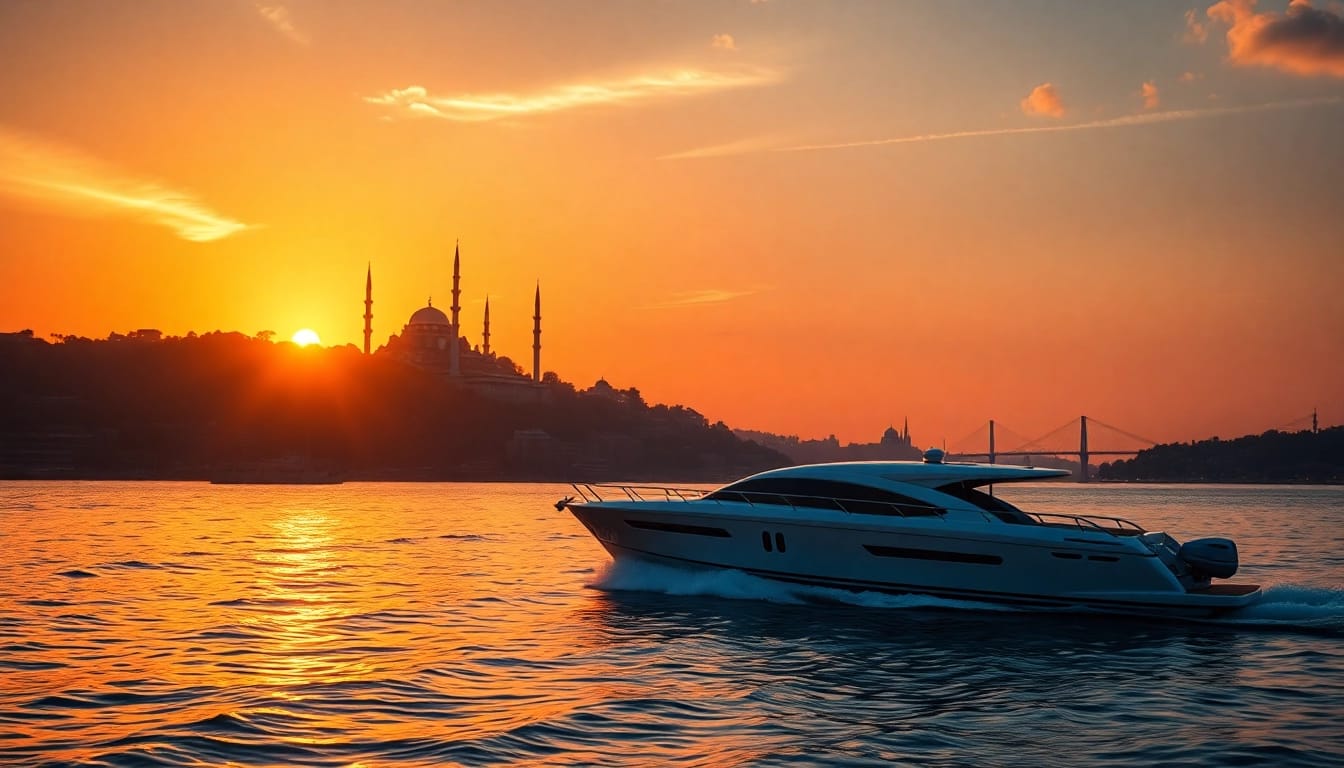 Erleben Sie die zauberhafte bosphorus sunset cruise mit atemberaubenden Ausblicken.