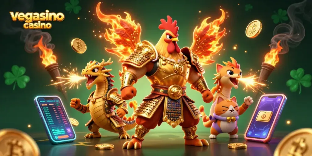 Engage with the dynamic world of vegasino casino featuring powerful characters and crypto elements.