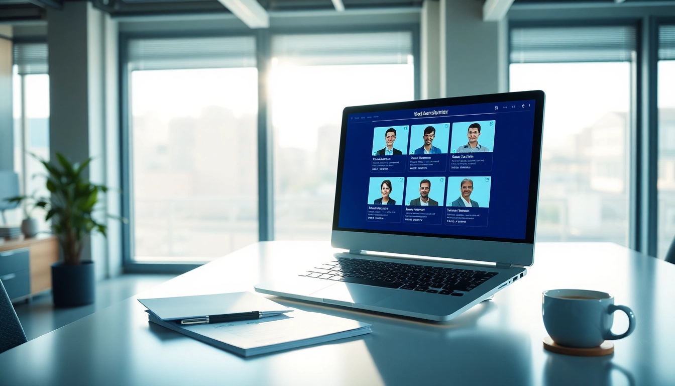 Headhunter Schweiz arbeitet professionell am Schreibtisch mit modernen Bewerberprofilen.