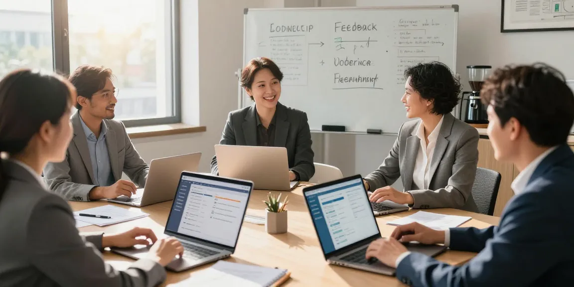 Wertschätzung am Arbeitsplatz durch positive Kommunikation und Feedback-Kultur im Büro.